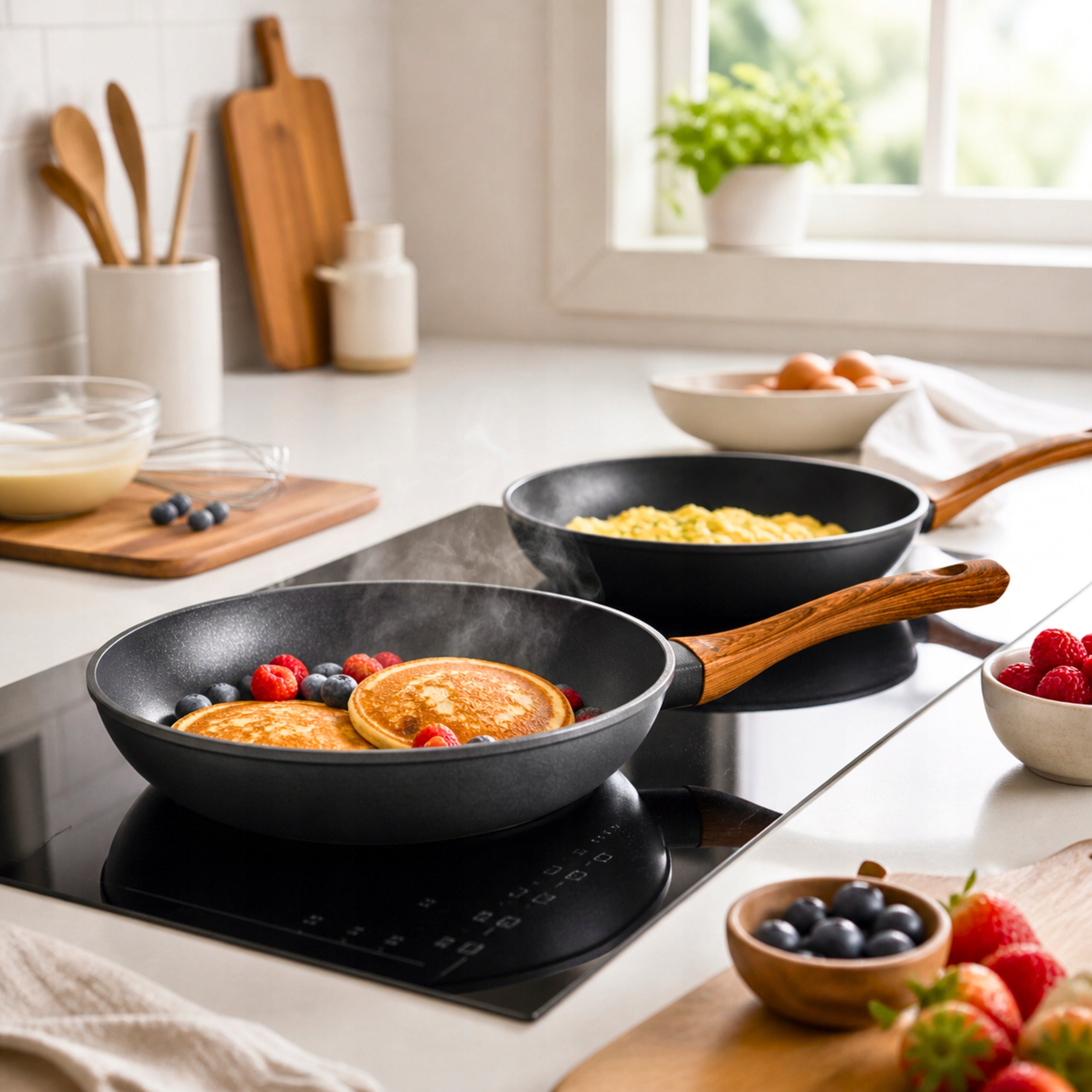 GRANITE PAN INDUCTION GAS 20cm NONSTICK FOR FRYING ALUMINUM Packaging status original