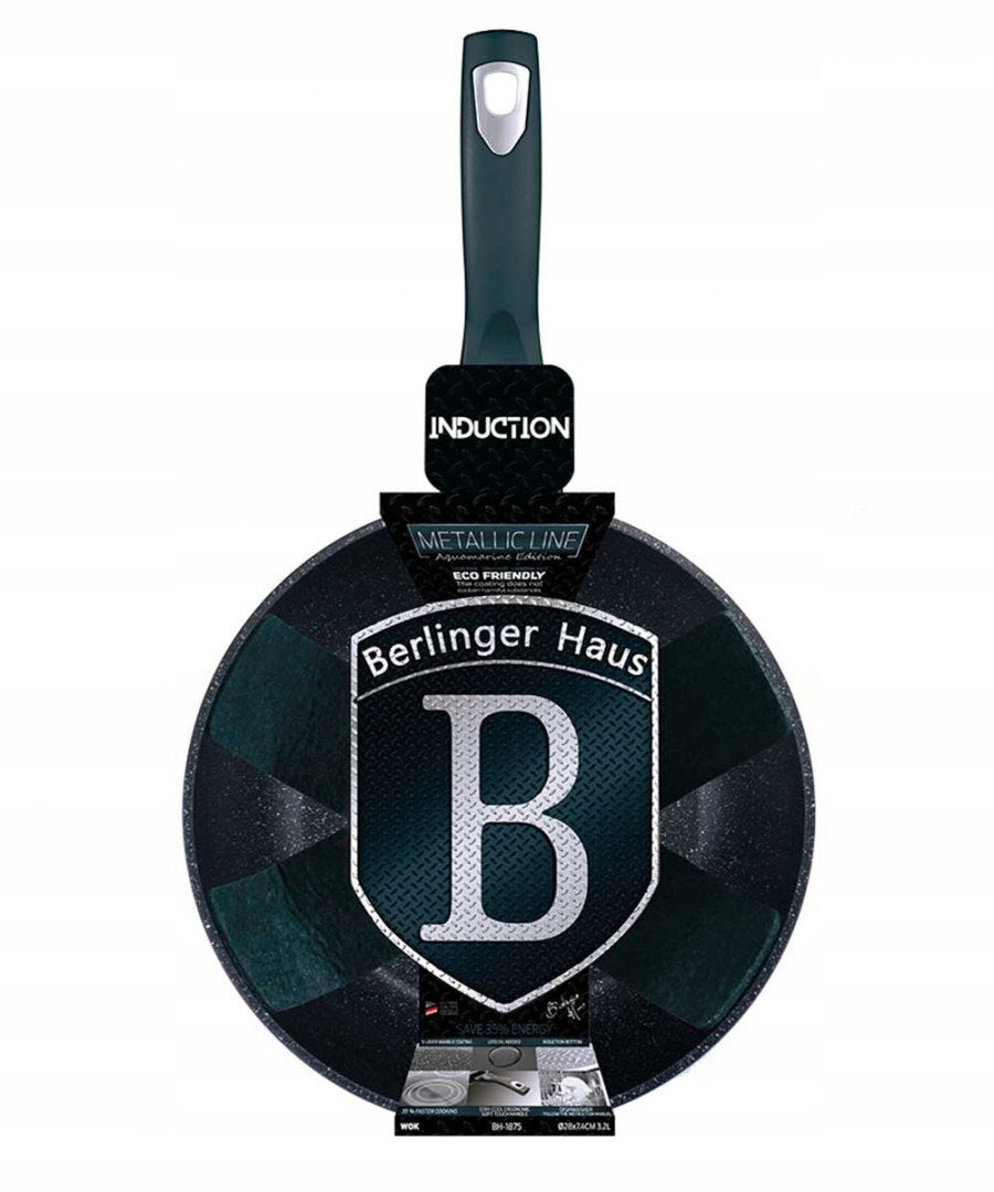 GRANITE WOK 28cm BERLINGER HAUS AQUAMARINE BH-1875 Brand Berlinger Haus