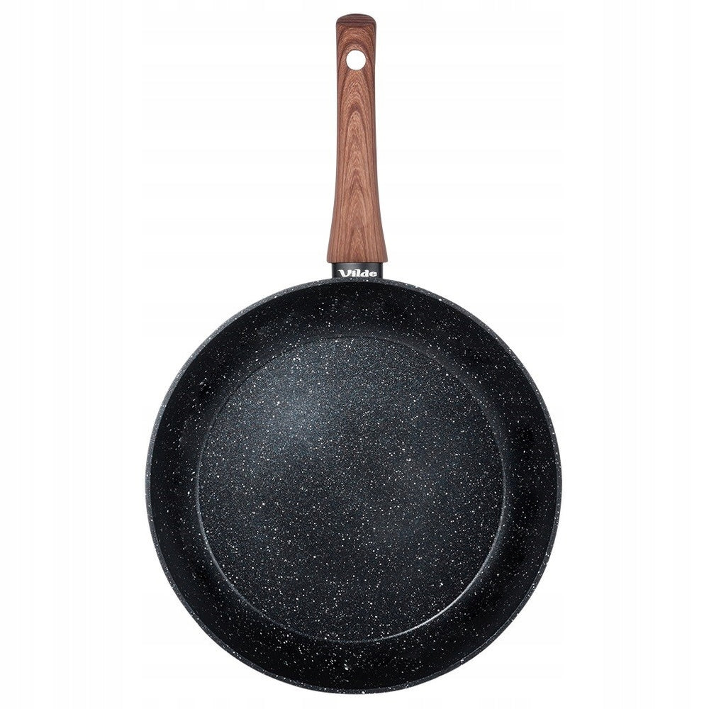 GRANITE frying pan for frying stewing VILDE 28 cm for gas induction Brand Vilde