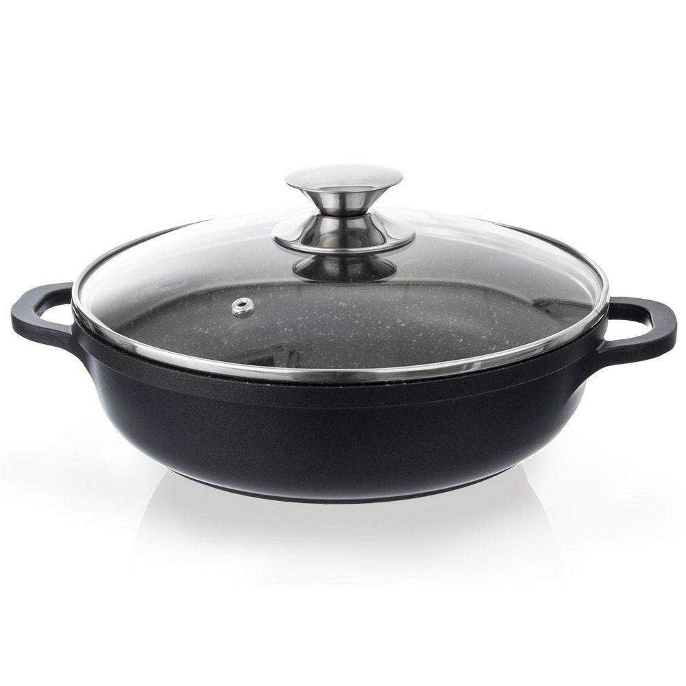 GRANITE pan saucepan 28cm GRANDE gas induction Packaging status original