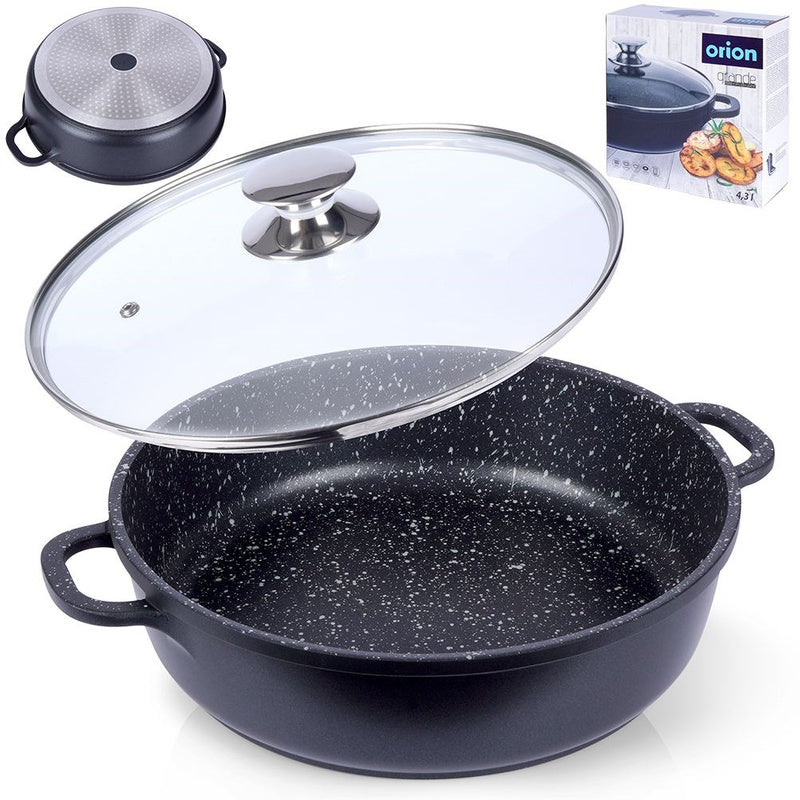 GRANITE pan saucepan 28cm GRANDE gas induction