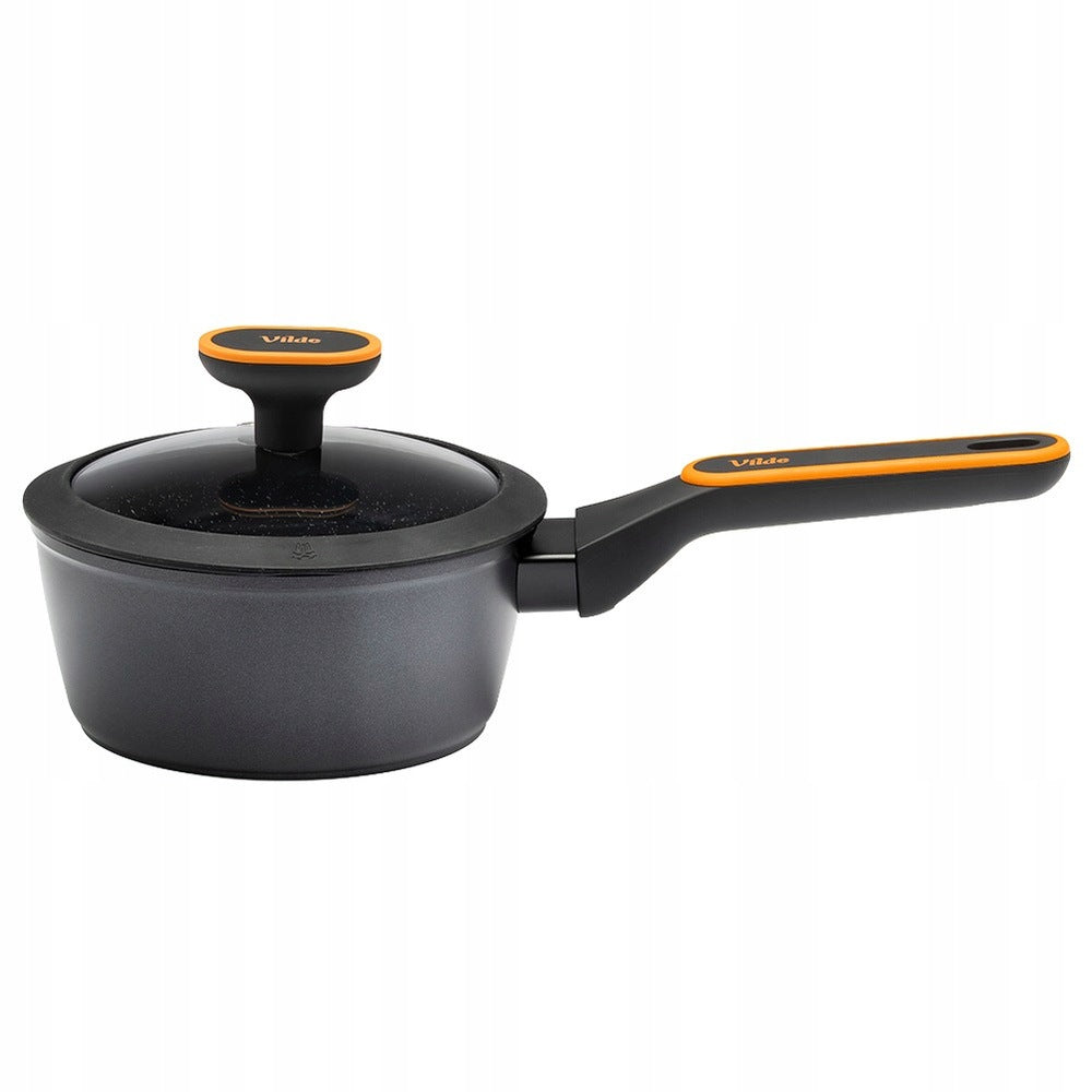 GRANITE pot with lid for cooking stewing VILDE 16 cm 1,2L Manufacturer code 5900670117204