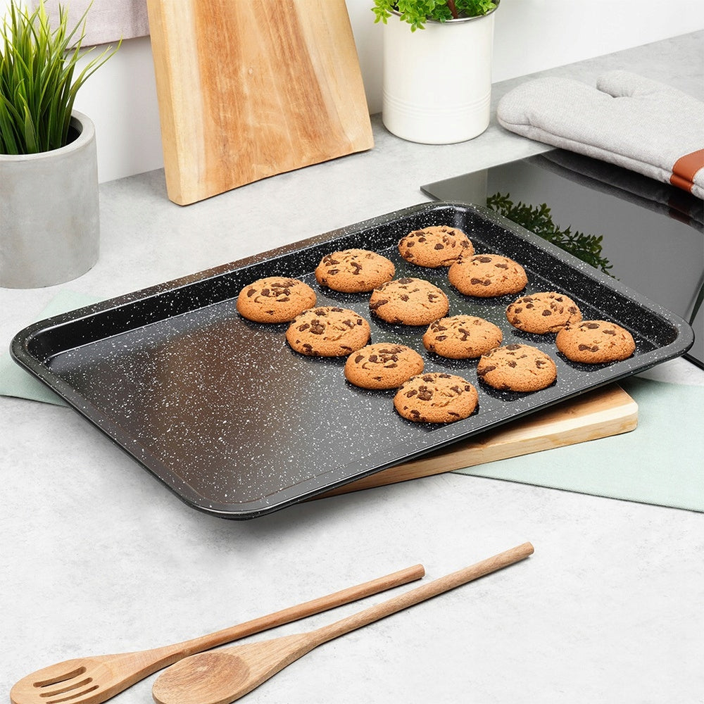 GRANITE sheet low for baking cookies vegetables oven 46,5x32,5 cm Packaging status original