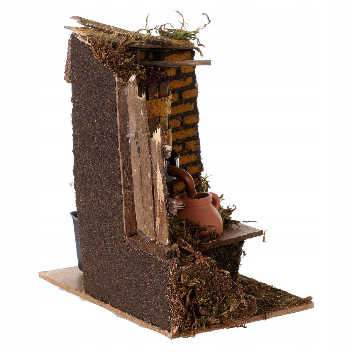 GRAPE PRESS WITH WATER PUMP + BURGUNDY DYE - 17CM HIGH AT 220V Brand Włoska