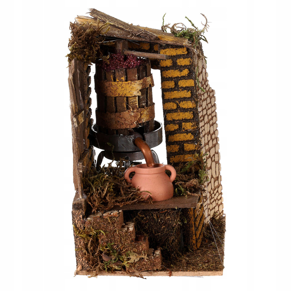 GRAPE PRESS WITH WATER PUMP + BURGUNDY DYE - 17CM HIGH AT 220V Manufacturer code 10979