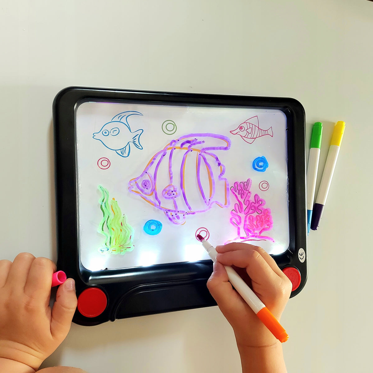 GRAPHIC TABLET FOR DRAWING MAGIC DRAWING BOARD LED NEON educational board