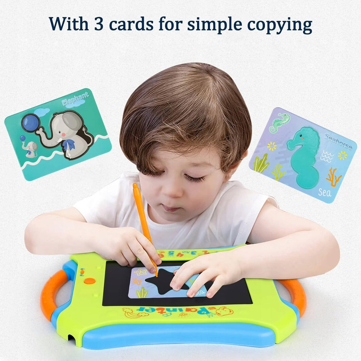 GRAPHICS TABLET FOR CHILDREN DRAWING WRITING 8.5' LCD MAGNETIC BOARD Batteries included yes