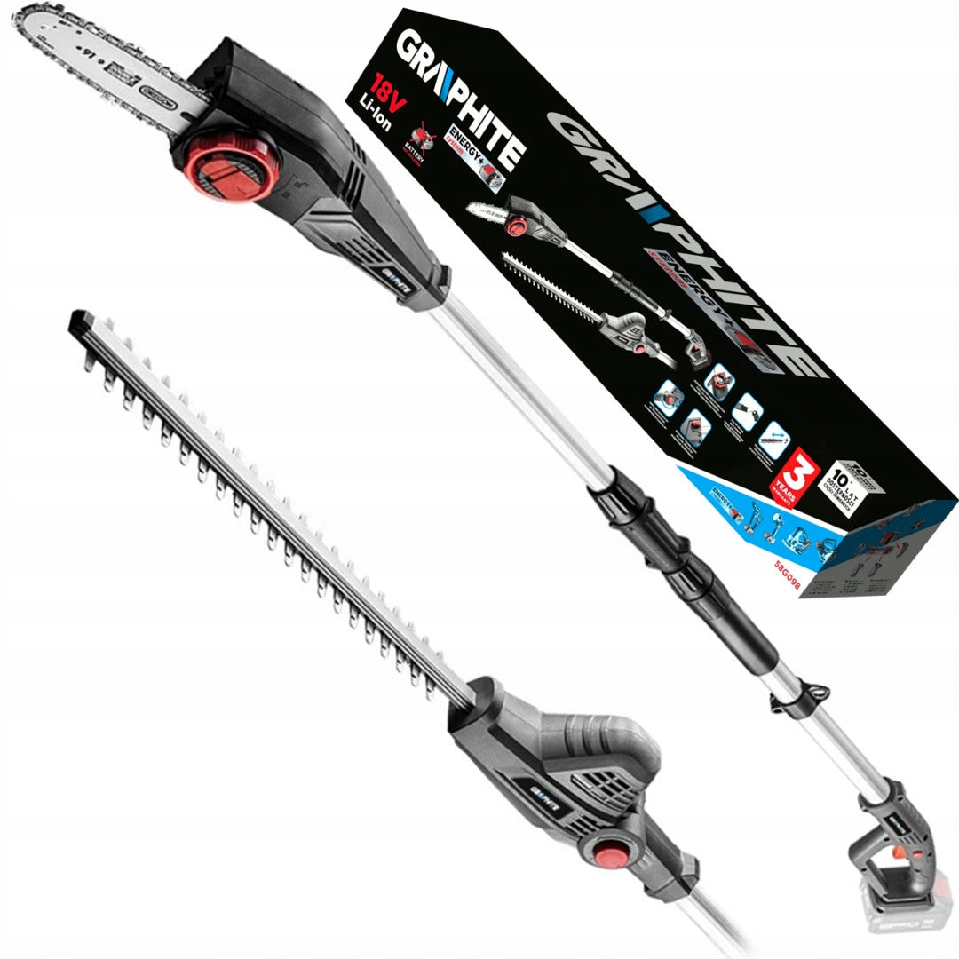 GRAPHITE 18V HEDGE SAW AND SHEARS WITHOUT BATTERY Energy+ 58G098