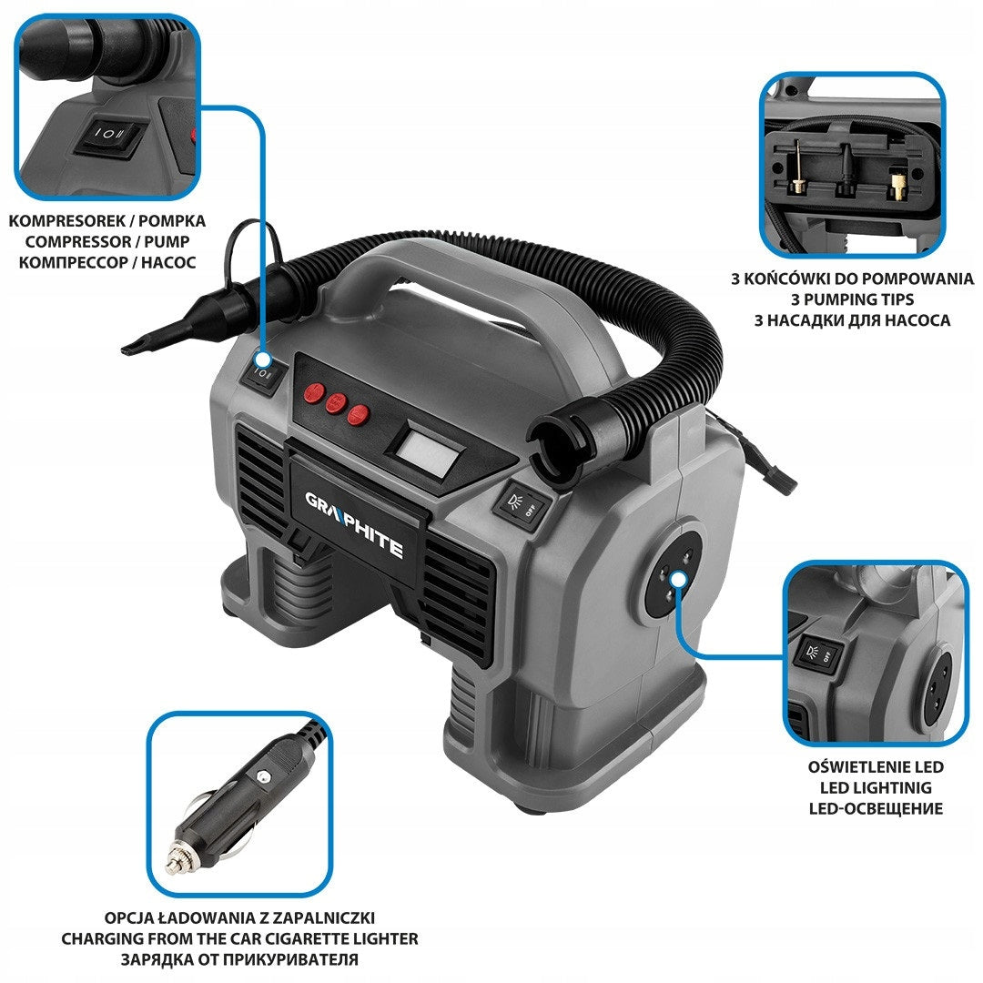 GRAPHITE Compressor 18V compressor Energy+ Manufacturer code 58GE113