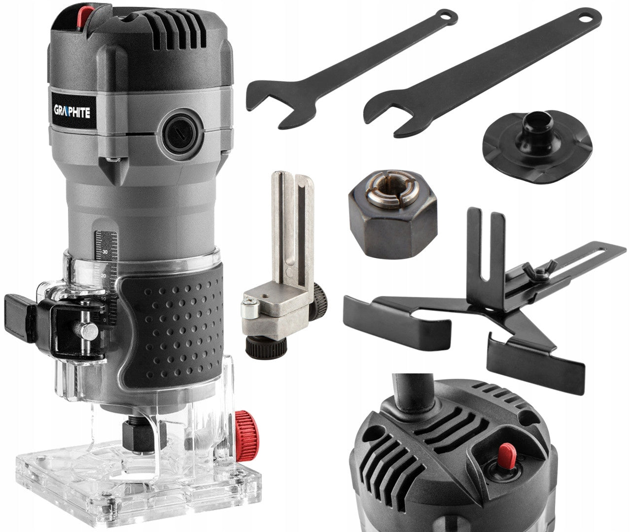 GRAPHITE EDGE MILLING MACHINE Edge Trimmer 510W 59G718 Maximum power 510 W