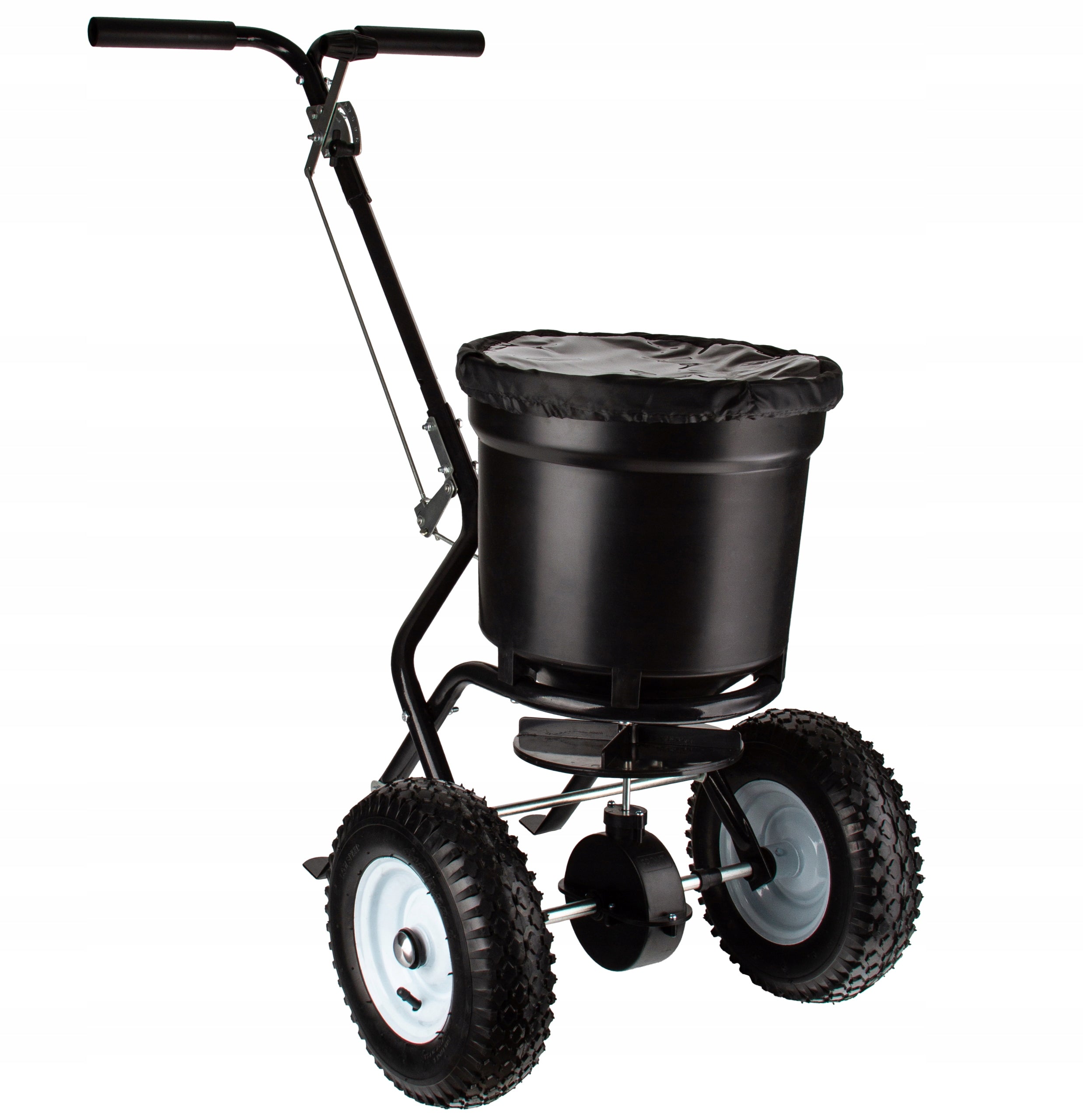 GRASS SEED DRILL 25L MANUAL SAND SALT SEED FERTILIZER SPREADER ON WHEELS Brand Mar-Pol