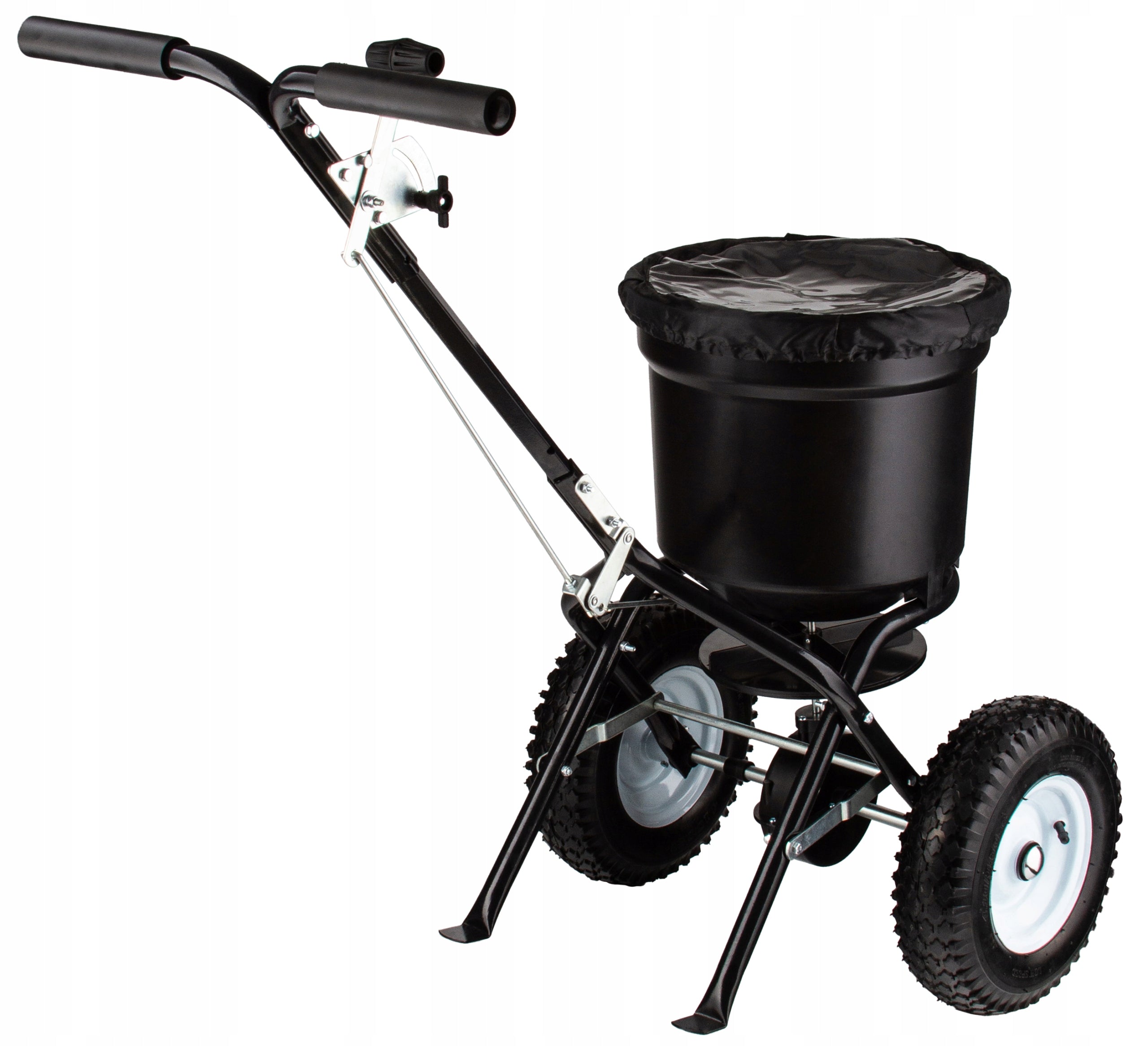 GRASS SEED DRILL 25L MANUAL SAND SALT SEED FERTILIZER SPREADER ON WHEELS Manufacturer code M83280