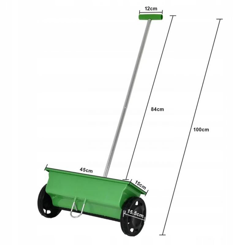 GRASS SEED DRILL 6l MANUAL GARDEN SAND SALT FERTILIZER SEED SPREADER Packaging status original