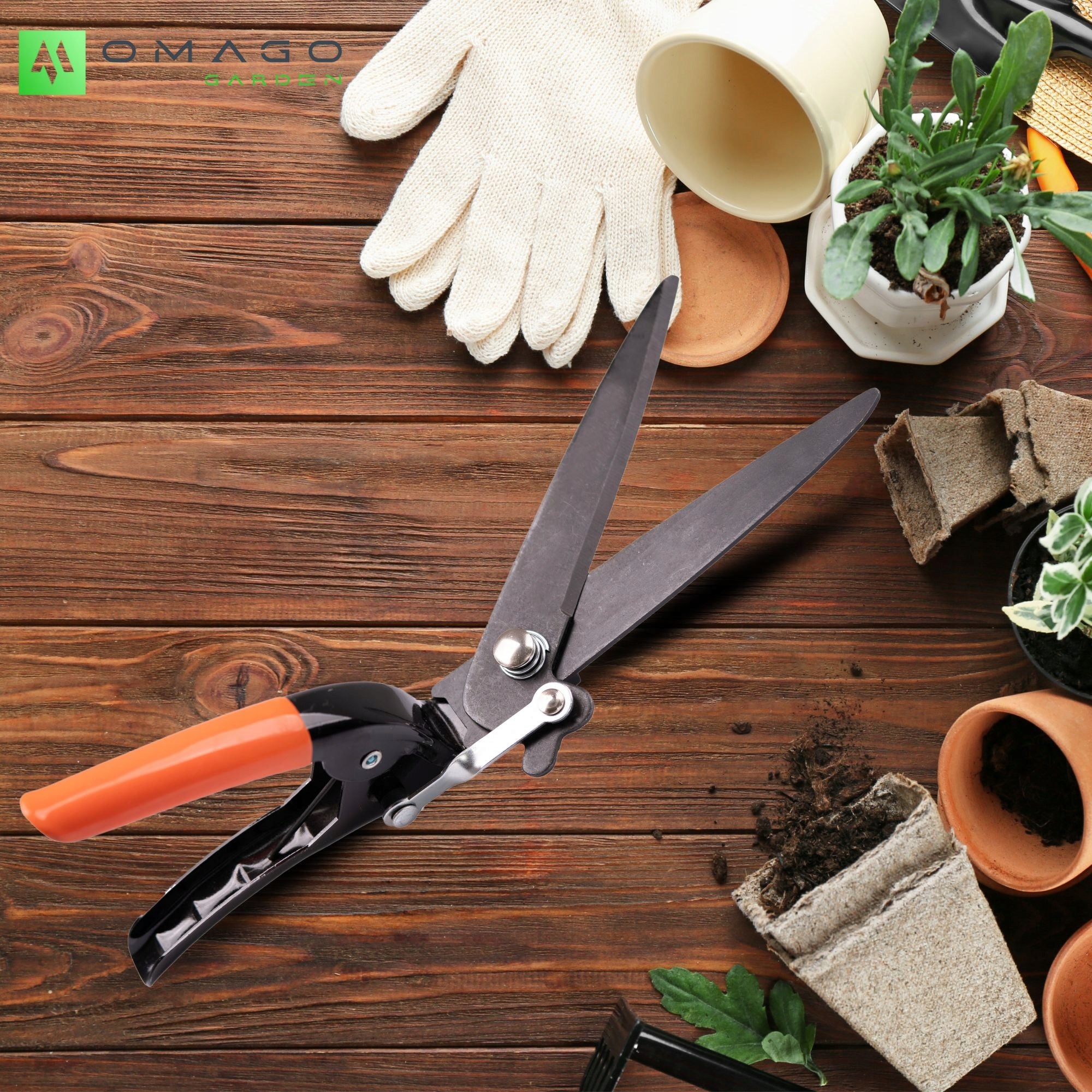 GRASS SHEARS HANDHELD 31cm STRONG FLOWER SHRUB SCISSORS STEEL Manufacturer code O-756665