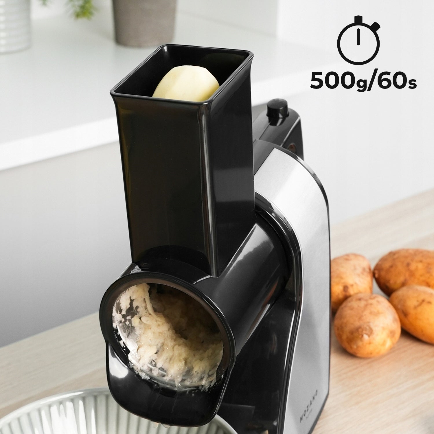 GRATER POTATO FRICTION MACHINE ELECTRIC SLICER 350W STRONG 4in1 Operating modes none