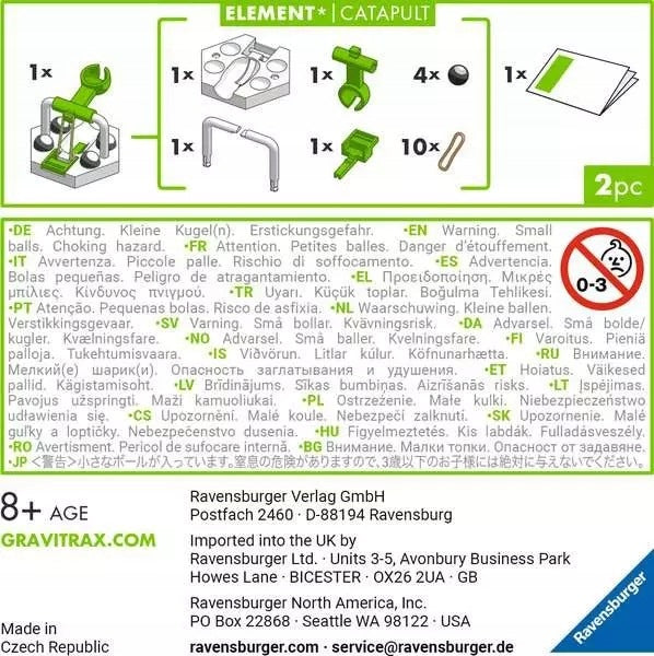 GRAVITRAX ADDITION LAUNCHER RAVENSBURGER supplementary set Packaging status original