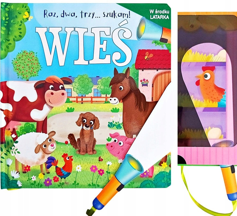 GREAT BOOK EDUCATIONAL BOOK VILLAGE WITH FLASHLIGHT