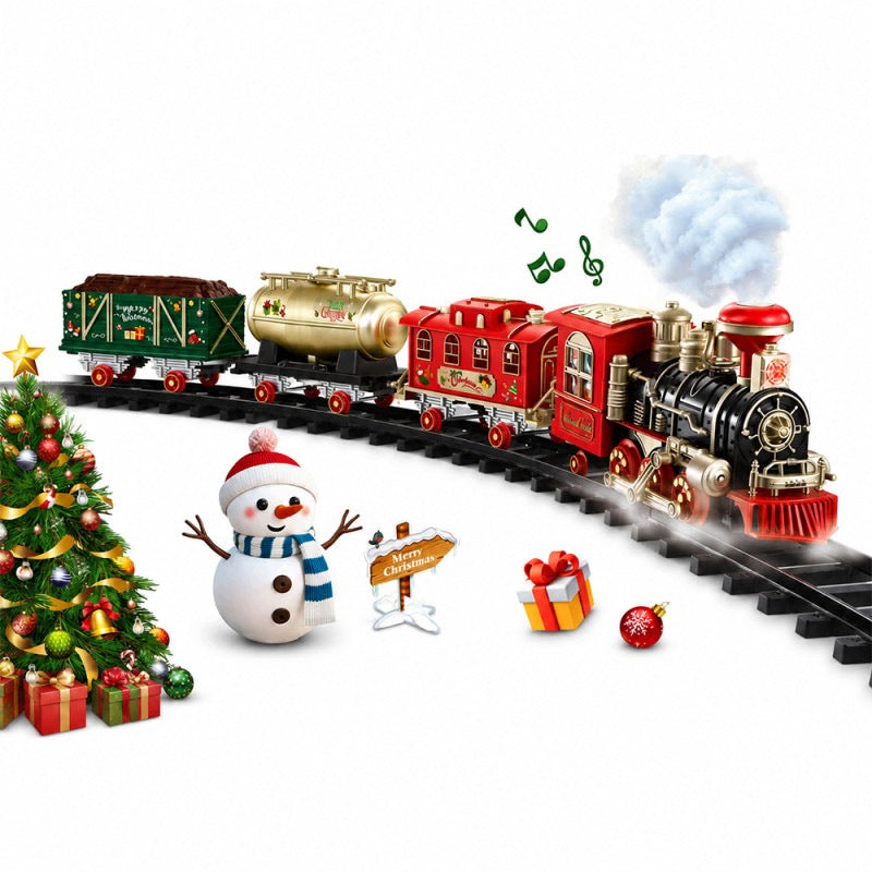 GREAT ELECTRIC CHRISTMAS QUEUE WITH REMOTE CONTROL MELODY UNDER THE CHRISTMAS TREE BATTERY Packaging status original