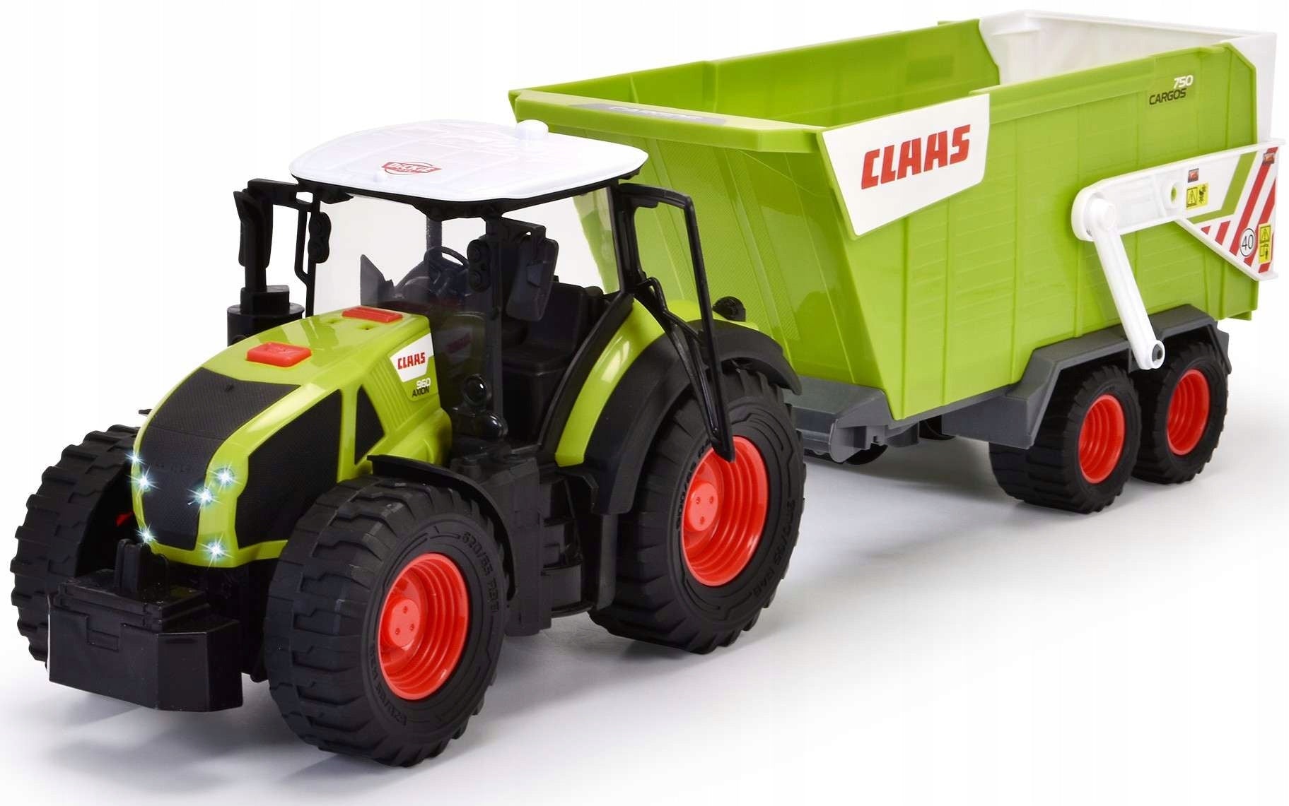 GREAT INTERACTIVE TRACTOR CLAAS WITH MOBILE TRAILER SAINT/LOVER 64 CM Manufacturer code 203739004