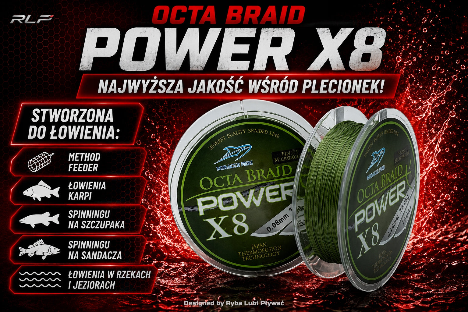 GREEN FISHING BRAID | 8 WEAVE | 0,06 mm 12 kg 150 m | STRONG Packaging status original