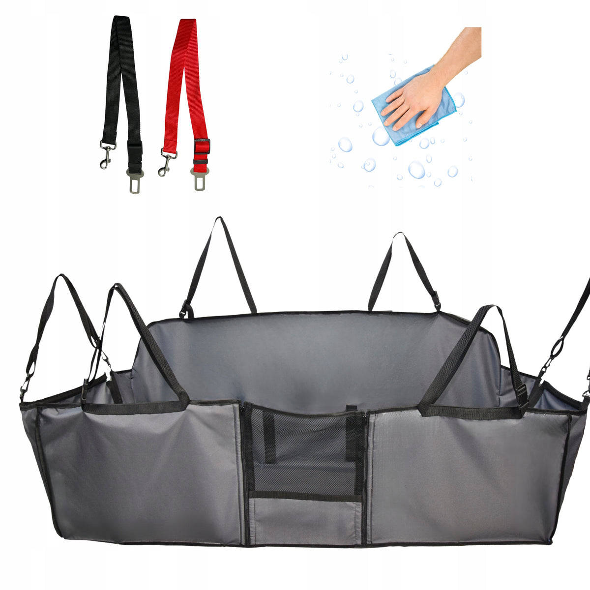 GREY CAR WATERPROOF DOG MAT