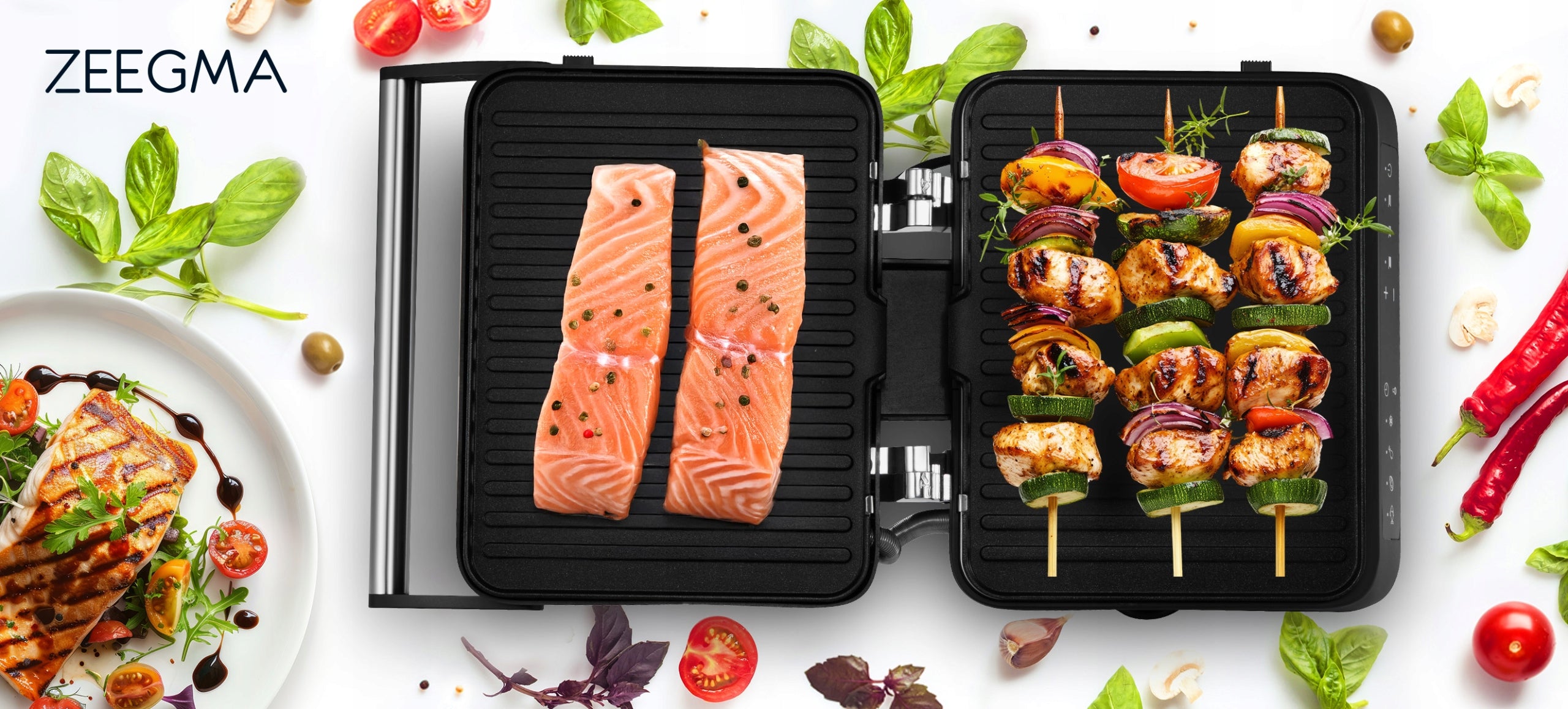GRILL ELECTRIC FOLDING TOASTER 2000W Timer Panini 2 THERMOSTATS Manufacturer code GRILL OPIEKACZ TOSTER ELEKTRYCZNY