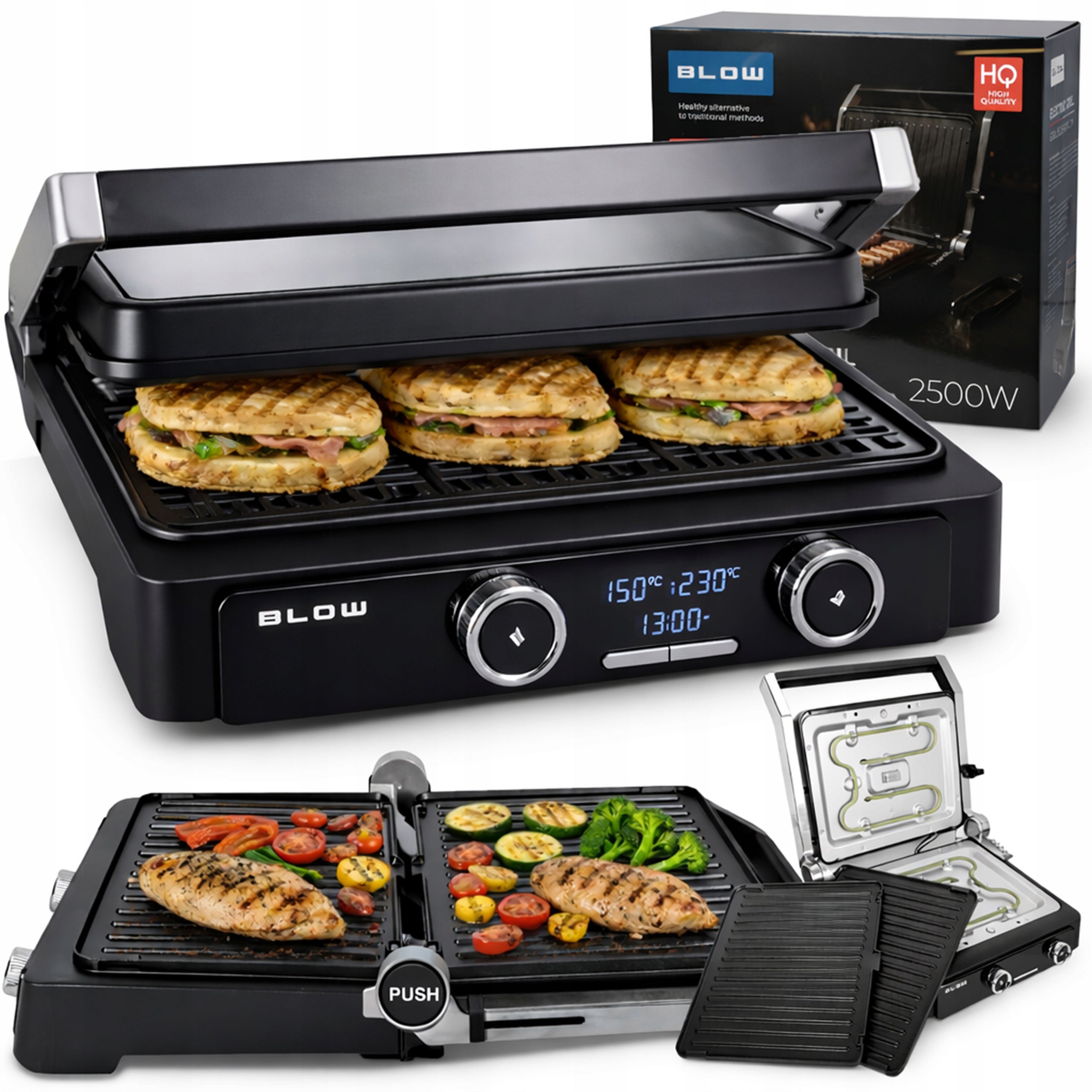 GRILL ELECTRIC TOASTER LARGE GRILLING AREA XXL 2500W