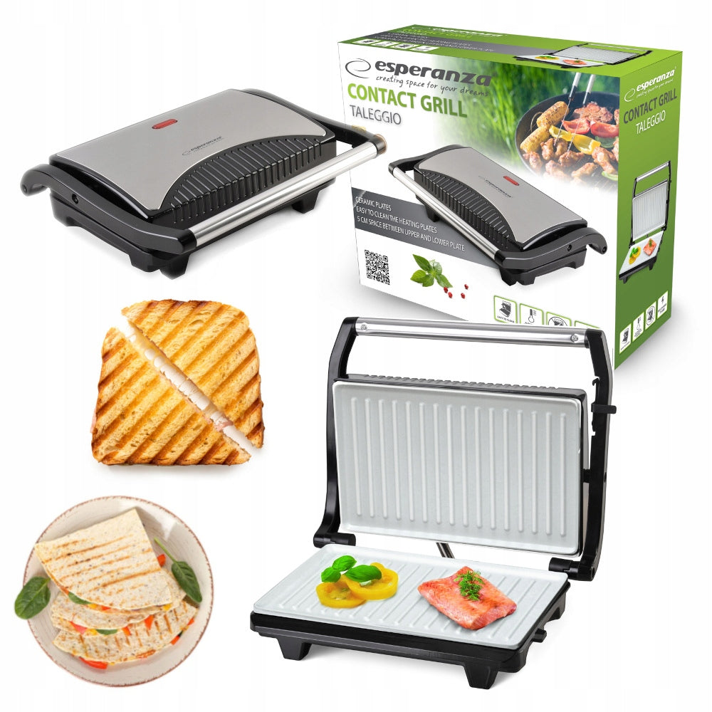 GRILL TOASTER CLOSED CERAMIC ELECTRIC SANDWICH PANINI TOAST 750W