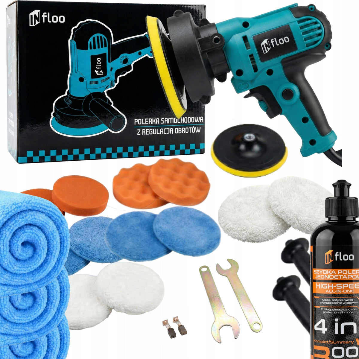 GRINDER CAR POLISHER POLISHING MACHINE 600-3700RPM+POLISHING SET