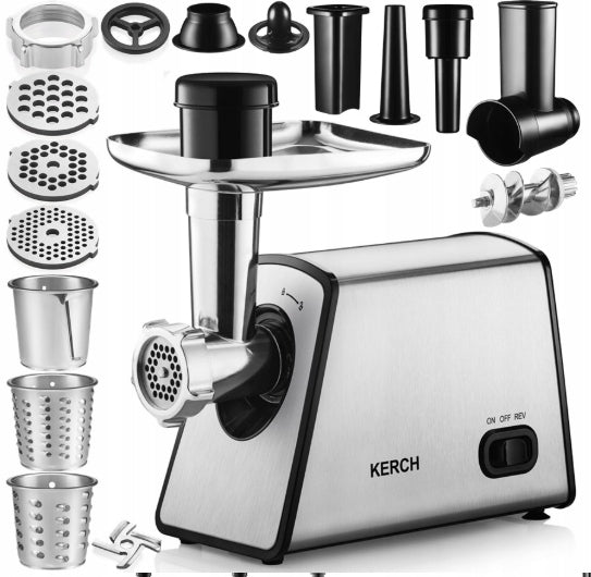 GRINDER FOR GRINDING MEAT VEGETABLES KERCH OMEGA SHREDDER +ACCESSORIES
