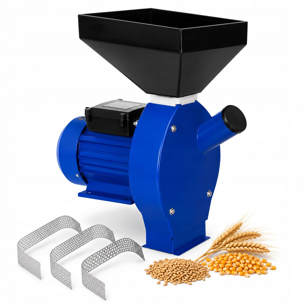 GRINDER SHOT BLASTING MACHINE FOR CORN FEED 3,9 kW SIEVE SHREDDER 3 x STRAINERS