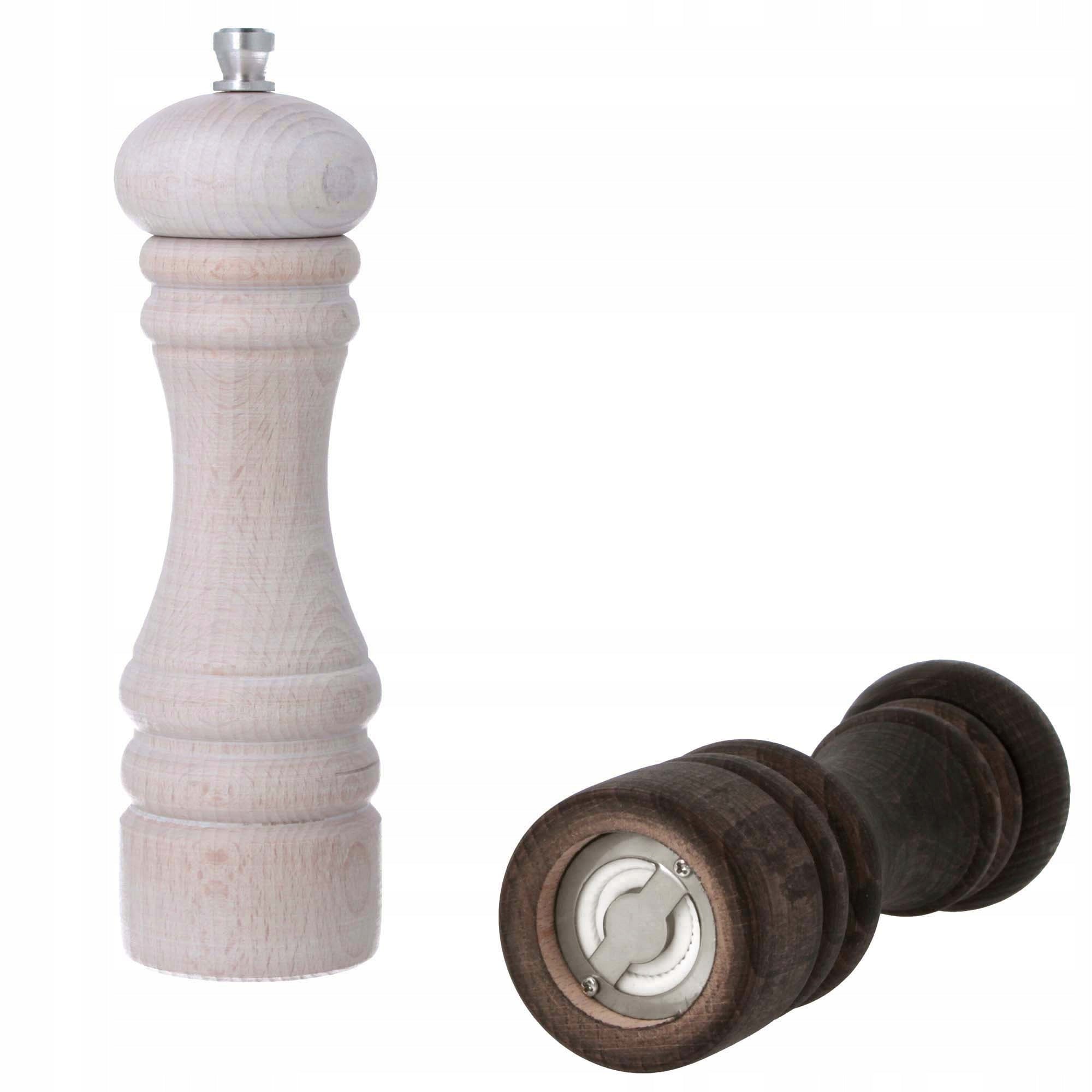 GRINDERS PEPPER AND SALT GRINDER HAND WOODEN 2PCS. Brand Florina