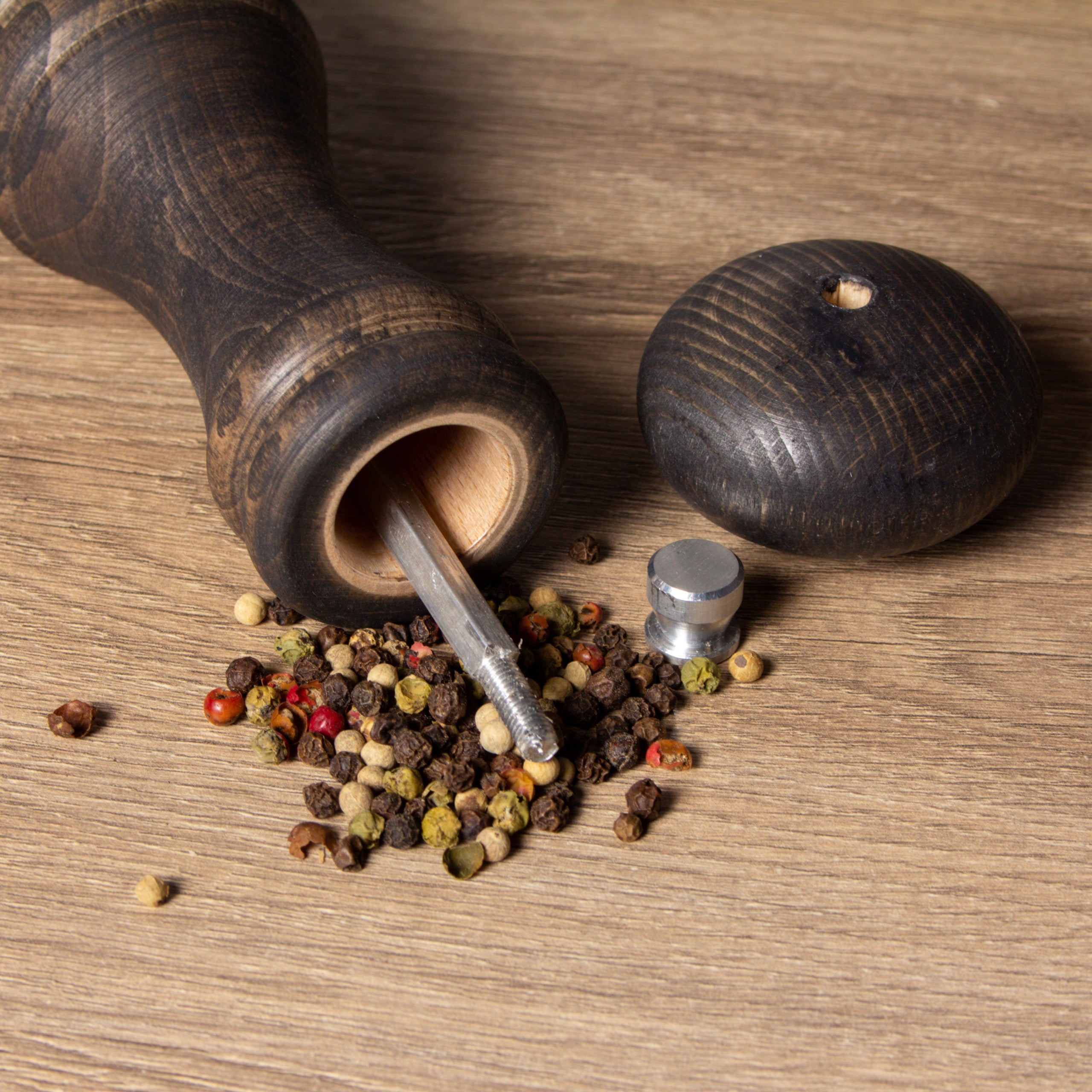 GRINDERS PEPPER AND SALT GRINDER HAND WOODEN 2PCS. Manufacturer code 7M2017