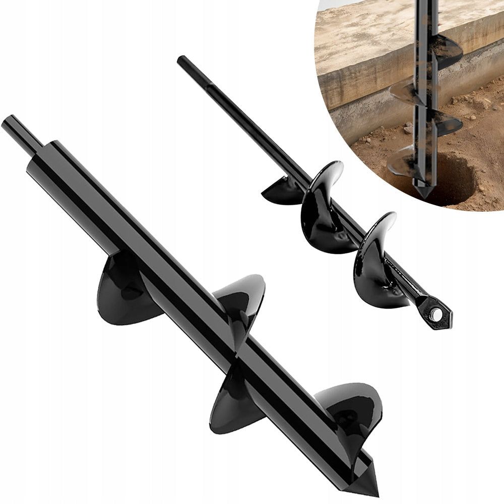 GROUND DRILL BITS 2 PIECES FAST DIGGING FOR PLANTING ONIONS AND SHRUBS Packaging status original