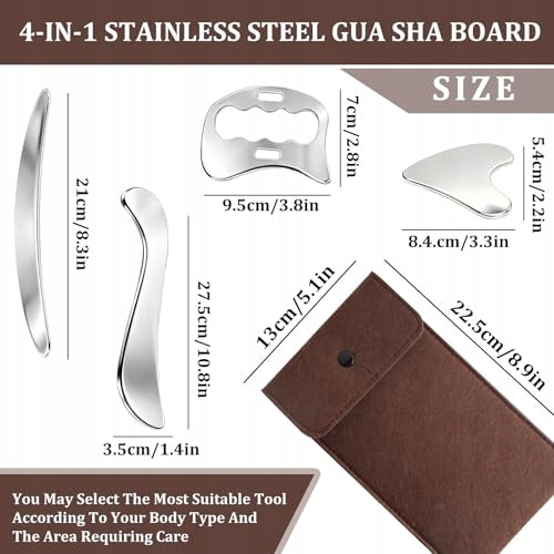 GUA SHA 4IN1 STAINLESS STEEL MUSCLE MASSAGER SCRAPER FOR GIFT Kind massager