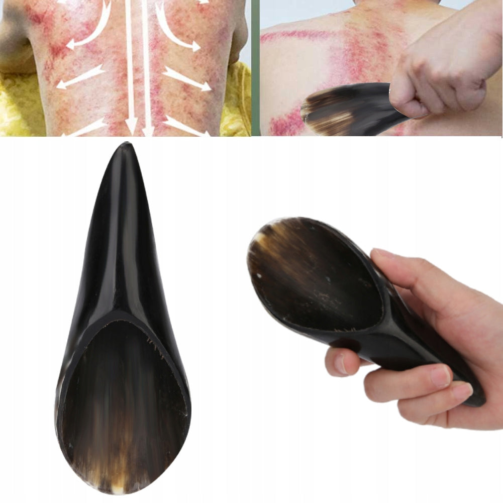 GUA SHA STONE FOR FACE MASSAGE OX HORN MASSAGER 15-20 cm