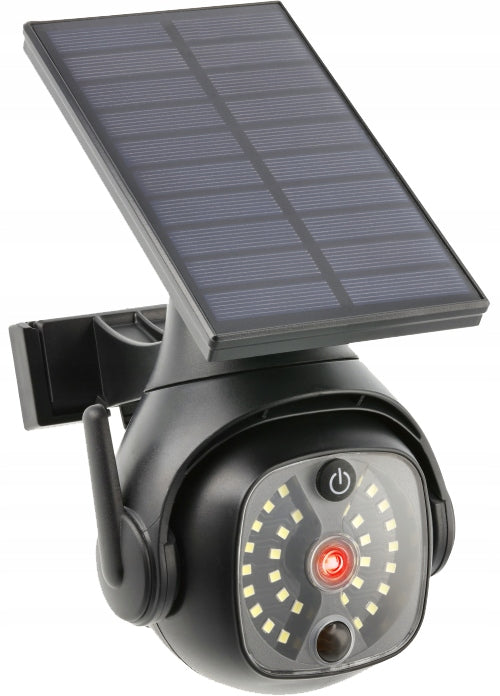 GUARDOS solar LED floodlight, dummy camera, 300lm, 6400K, IP65, GTV