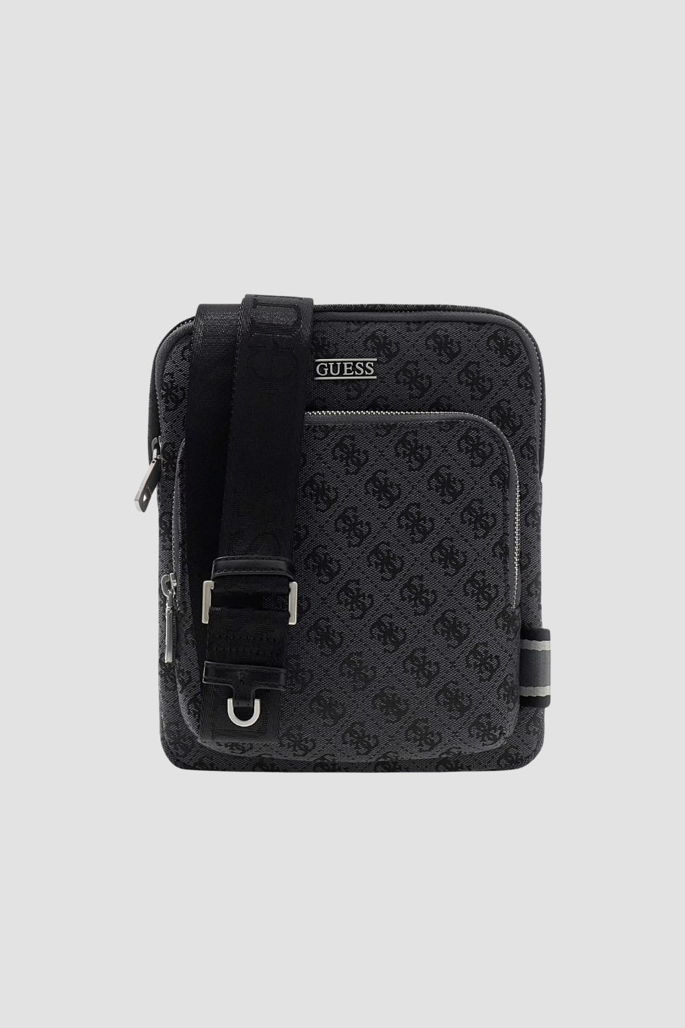 GUESS Black men's fabric sachet in monogram Boston Brand Guess
