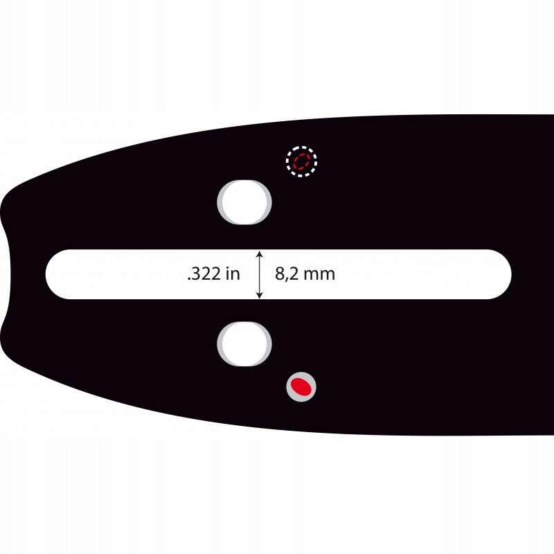 GUIDE 14'' 35cm 3/8 1,3 + 2 DOE 52 LINKS HUSQVARNA 36 136 41 137 142 Manufacturer code PROWADNICA HUSQ 135 136 + 2 ŁAŃCUCHY 52ogniwa