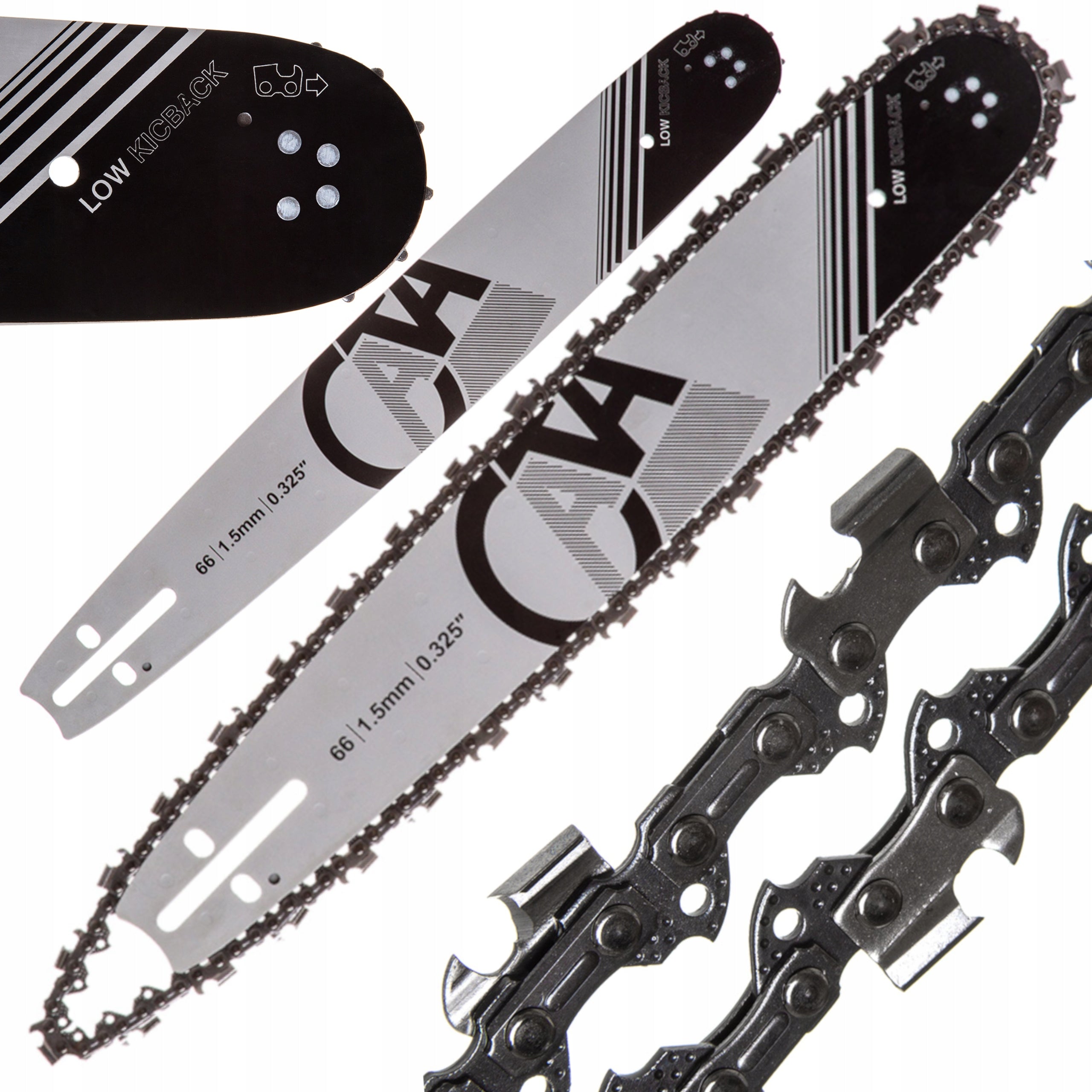 GUIDE 16'' 40CM + 2 CHAINS 66 LINKS 325 1,5