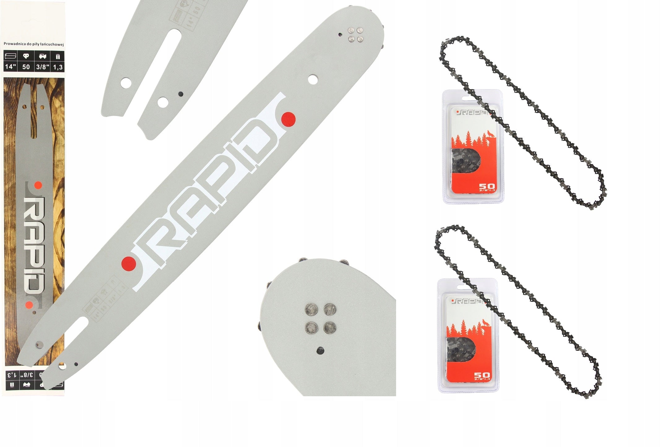 GUIDE 35CM CHAIN X2 MS170 MS180 MS181 MS211 MS230 MS231 023