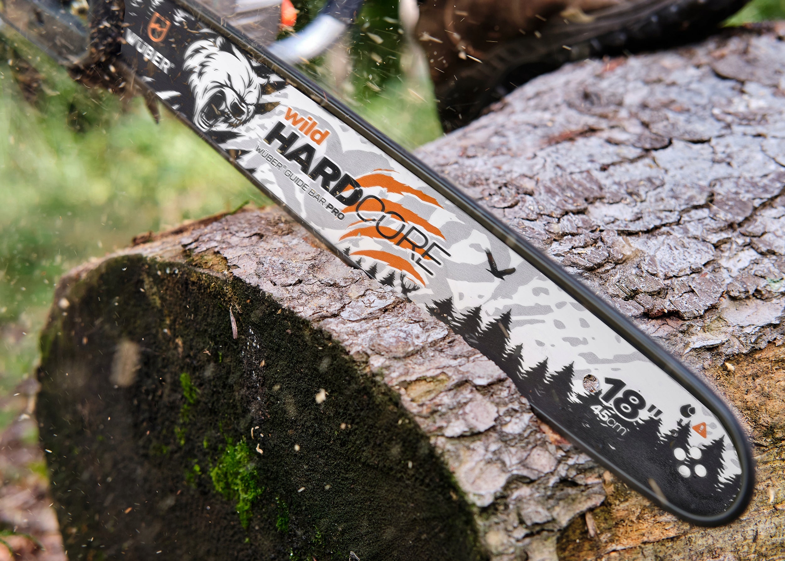 GUIDE FOR CHAINSAW 18" 45CM + 2X CHAIN 0.325" WUBER Manufacturer code W53003 PROWADNICA DO PIŁY PILARKI SPALINOWEJ