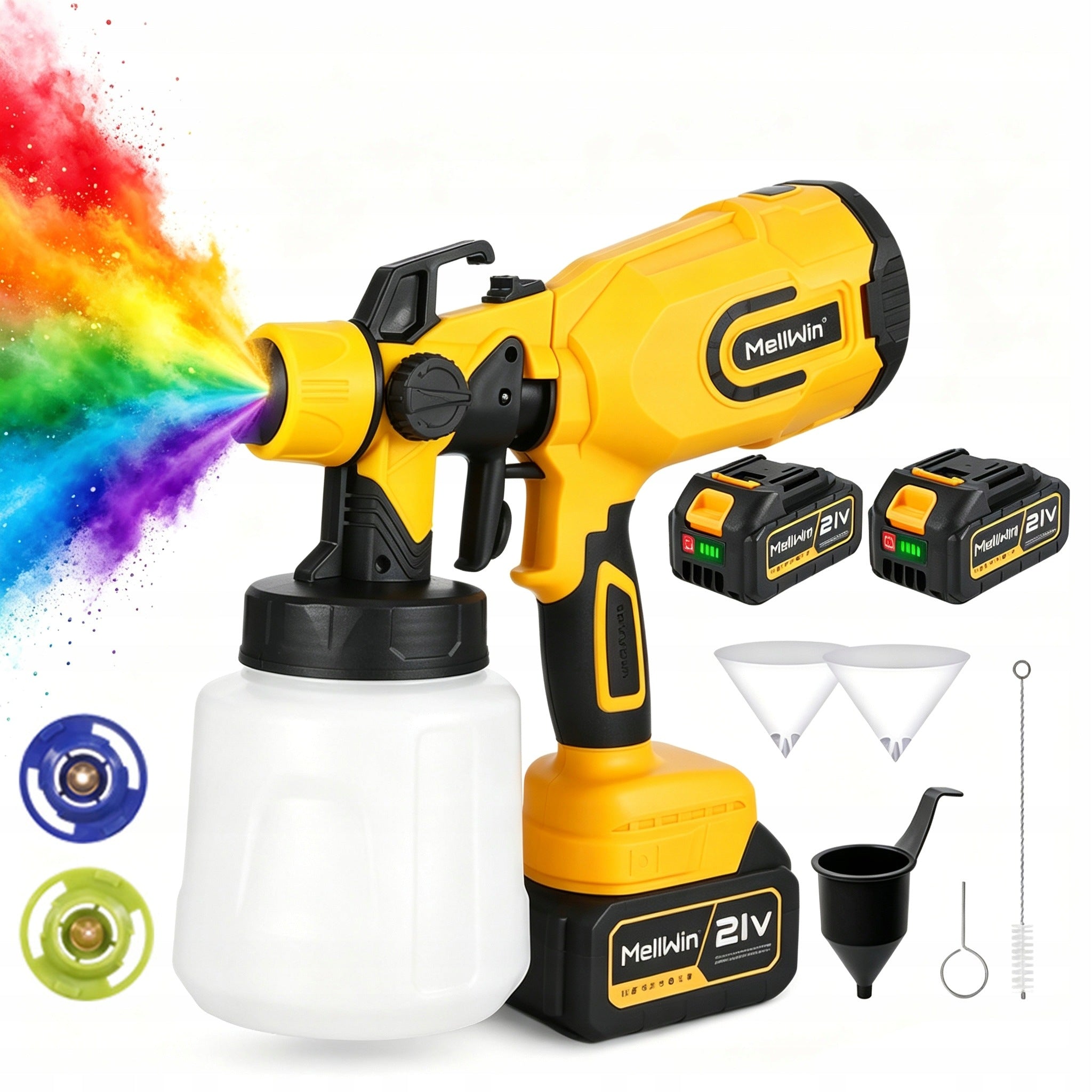 GUN FOR PAINTING WALLS ELECTRIC SPRAY UNIT 1200ML 3 NOZZLES