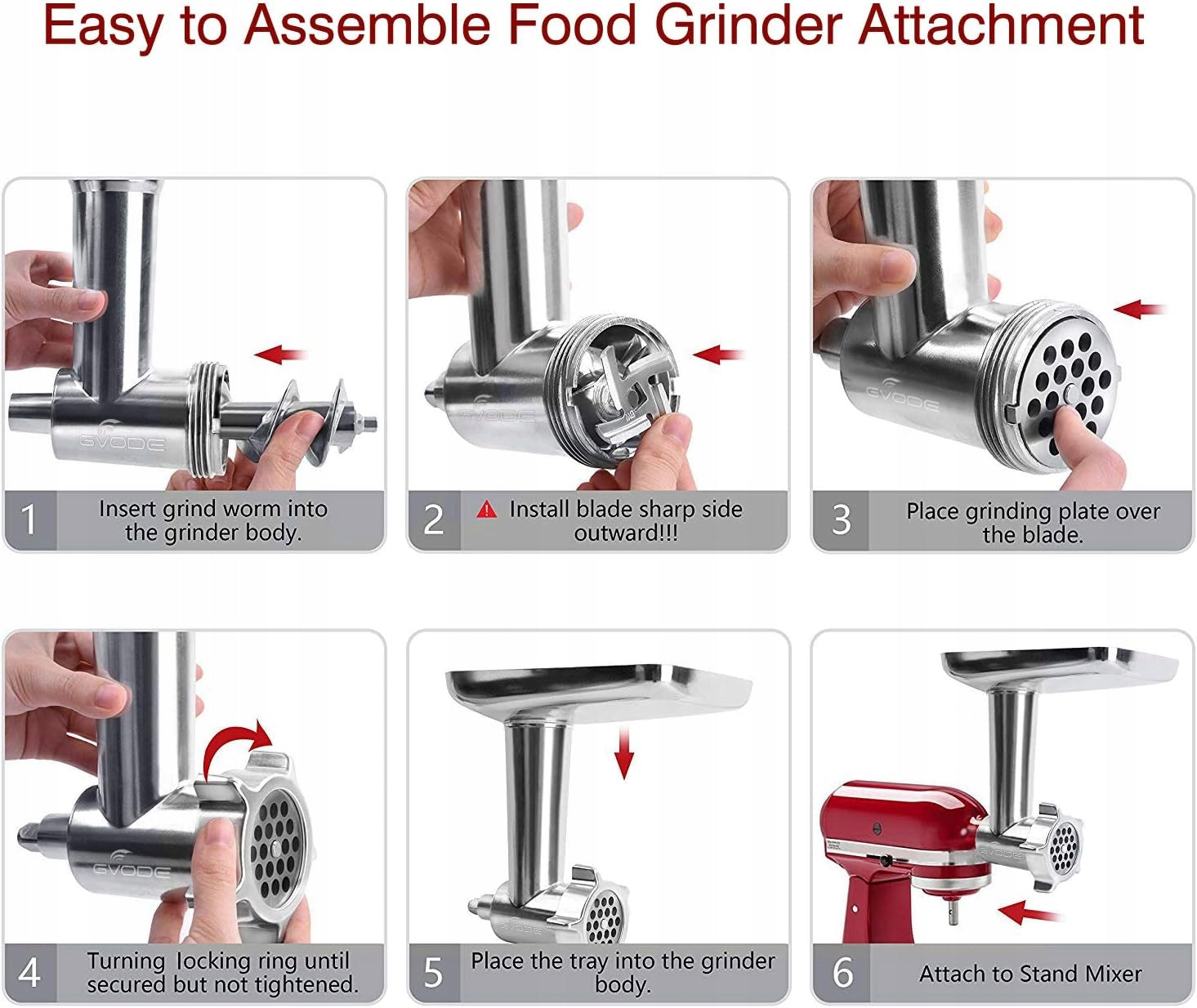 GVODE G1705 Meat Grinder Cover for KitchenAid Stand Mixer Manufacturer code 5904031882244