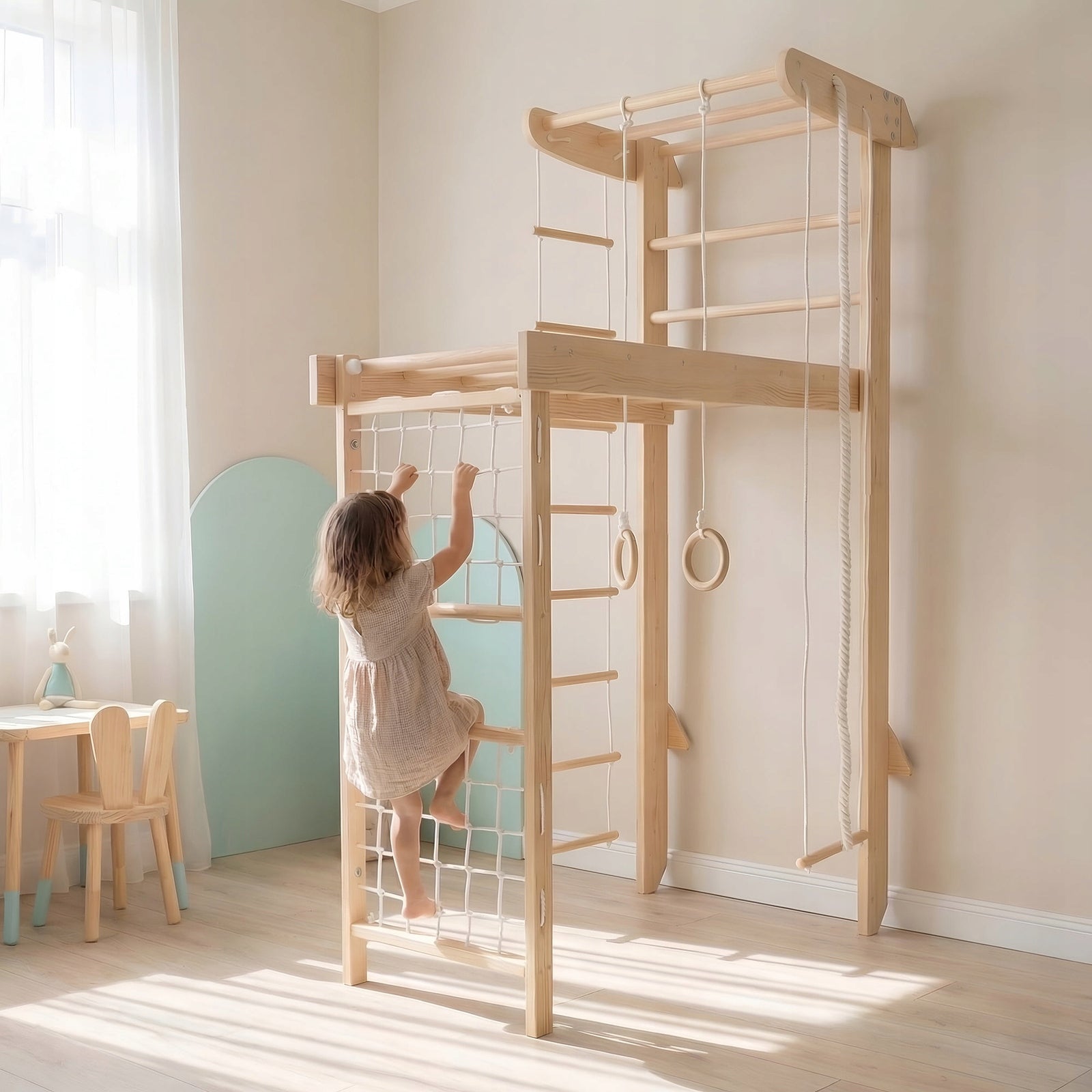 GYMNASTIC LADDER WOODEN WINNER Brand Małpiszon