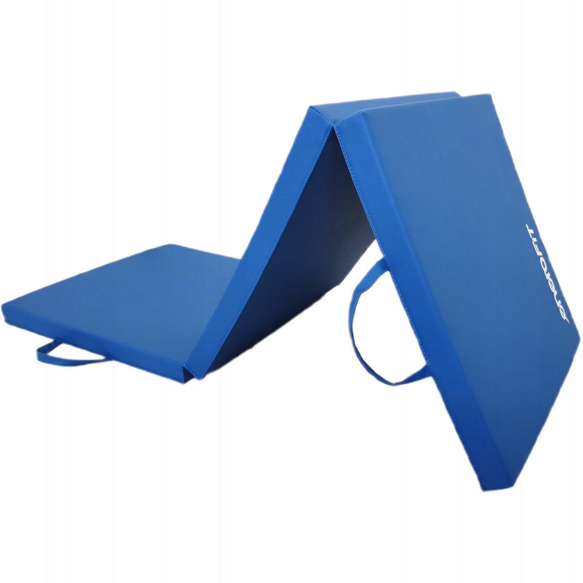 GYMNASTIC MATTRESS Folding 180x60x5 cm blue ENERO FIT Packaging status original