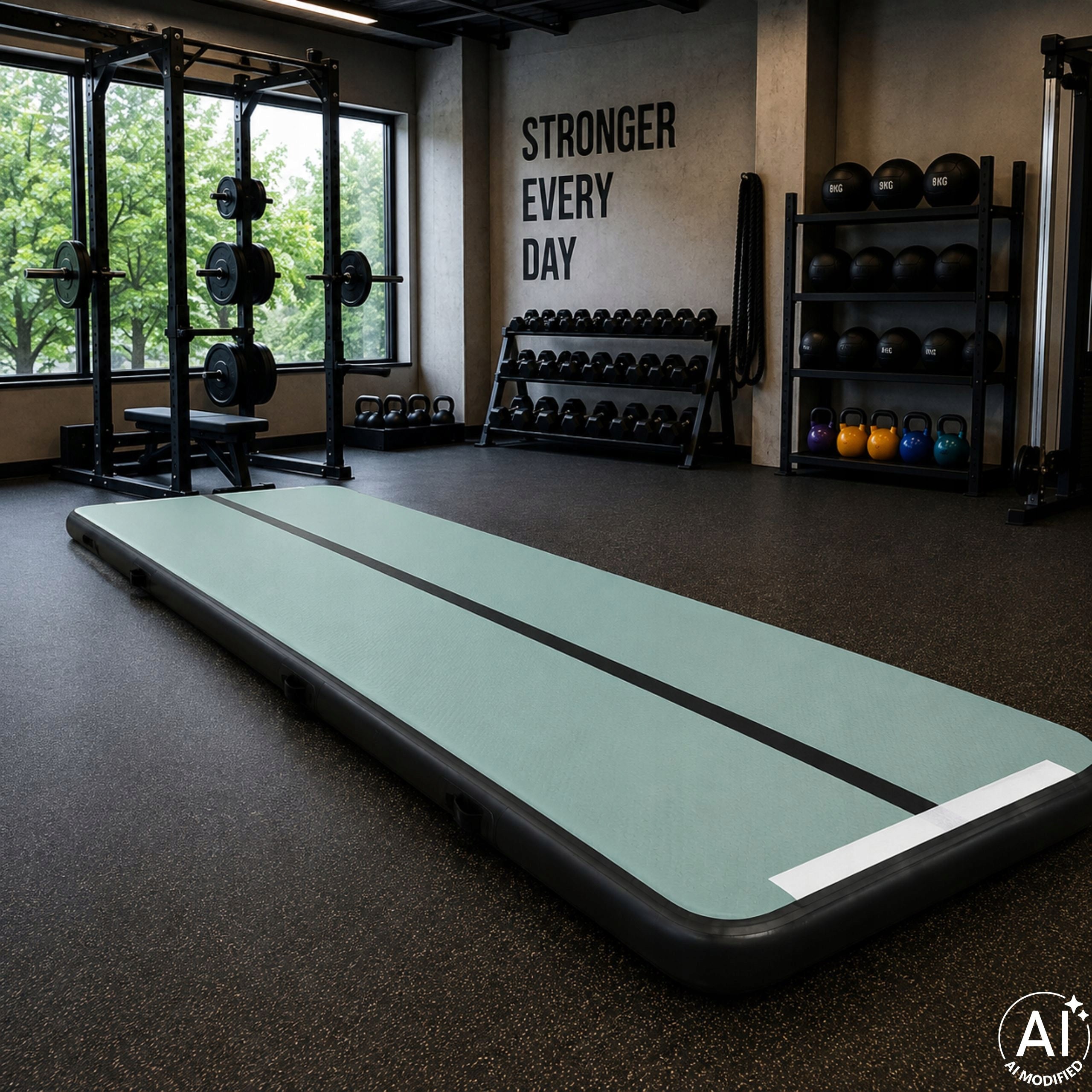 GYMNASTIC MATTRESS MAT AIR TRACK ACROBATIC PATH FOR EXERCISE PUMP Brand Ikonka