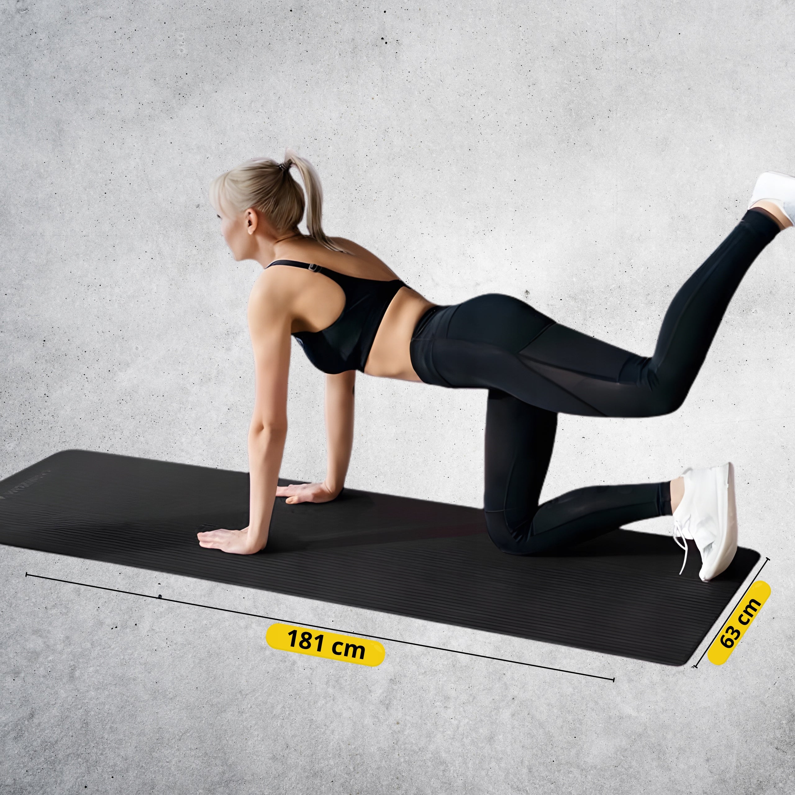 GYMNASTIC YOGA MAT NON-SLIP TRAINING FITNESS MAT THICK Packaging status original