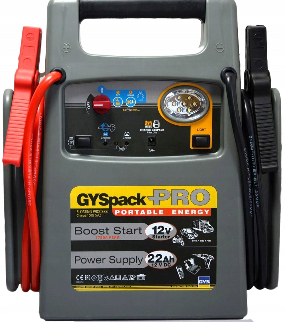 GYS GYSPACK PRO boot device, booster 12V 1750A 026155
