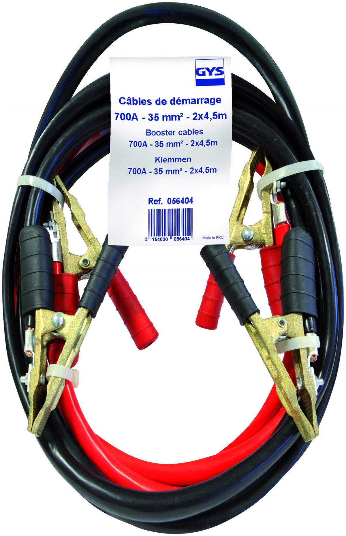 GYS JUMPER CABLES STARTING CABLES TYPE A 700A 2x4.5m 35mm2